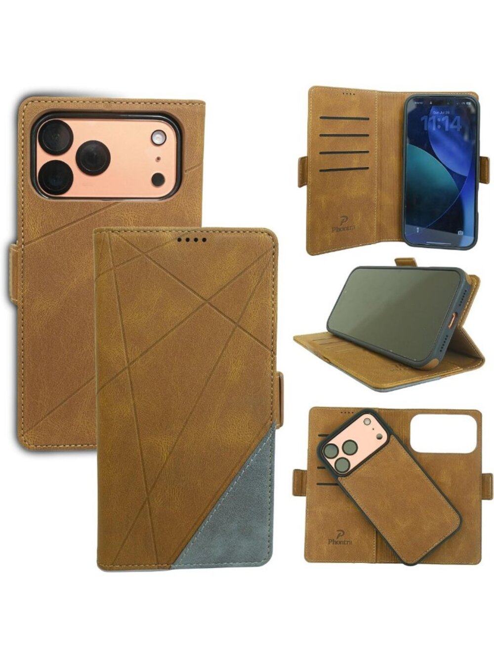 EMF Protection Anti-Radiation Phone Wallet Case for iPhone 12 Pro Max - Stylish